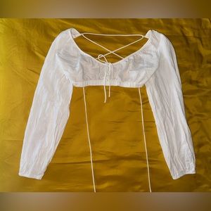 Princess Polly open back tie blouse 🌸